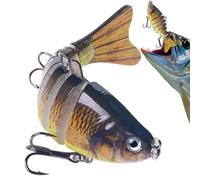 Pesca con Cebo de natación Duro, Cebo de natación para la Pesca de,Basca de Agua Salada Jig Lure Bait de - Profesionales Herramienta de Pesca de Lucio de Agua Salada de Dulce para Estan