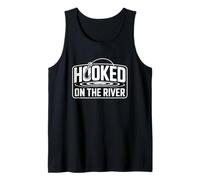 Pesca con Mosca Hooked On The River Pescador Rio Camiseta sin Mangas