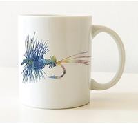 Pesca Con Mosca Tazón Novedad Tazas Té Cerámica Tazón De Café Regalos Novedosos Para Navidad Amigos Familiares 330Ml