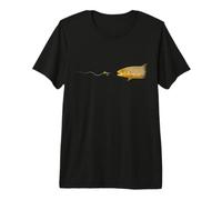Pesca con Mosca Trucha Fario Marrón Seca Ninfas Camiseta Premium