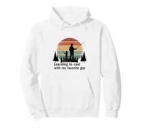 Pesca con papá Retro Puesta de Sol aprendiendo a lanzar Regalo Sudadera con Capucha
