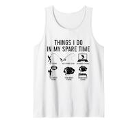 Pesca cosas que hago en mi tiempo libre divertido pescador Camiseta sin Mangas