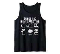 Pesca cosas que hago en mi tiempo libre divertido pescador Camiseta sin Mangas