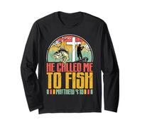 Pesca Cristiana Jesus Llamado Pescado Amante Pescador Manga Larga