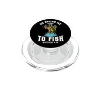Pesca Cristiana Jesus Llamado Pescado Amante Pescador PopSockets PopGrip para MagSafe