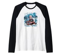 Pesca de Agua Salada de Verano Probada por tormentas de Sal Camiseta Manga Raglan