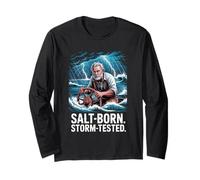 Pesca de Agua Salada de Verano Probada por tormentas de Sal Manga Larga