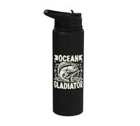 Pesca de gladiadores en el Stainless Steel Insulated Water Bottle