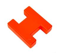 Pesca de la carpa H-Block Marker Boya ABS Plastic High Carp Fishing | Construcción de plástico ABS, naranja de alta visibilidad, estable en corrientes, cebo preciso, paquete de una sola unidad