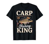 Pesca de la carpa rey pescador pescador vintage pesca peces Camiseta