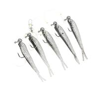 Pesca de Techo -Kit -Set Conjunto de Pescación Detenible Señuelos de Cebo para Agua Dulce, para Pesca de Lubina y Más (Black)