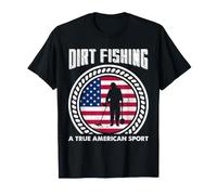 Pesca de Tierra Detectando Metales Verdadero Deporte Camiseta