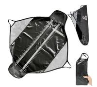 Pesca de torneo de PVC en bolsa de pescado, bolsas de pescado, cuna con regla de pescado, bolsa de pescado, bolsa de pesca para pesca de perca grande, carpa, bagre, exterior, negro