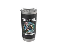 Pesca divertida esta vez es personal Vaso térmico de acero inoxidable de doble pared