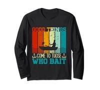 Pesca Divertida Las Cosas Buenas Vienen a Aquellos Que ceban Manga Larga