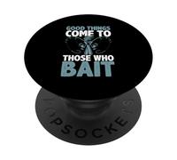 Pesca Divertida Las Cosas Buenas Vienen a Aquellos Que ceban PopSockets PopGrip Adhesivo