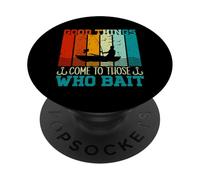 Pesca Divertida Las Cosas Buenas Vienen a Aquellos Que ceban PopSockets PopGrip Adhesivo