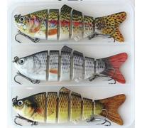 Pesca engaños múltiples Conjuntos Kits de Pesca Lenta hundimiento Realista Swimbait biónico para Agua Dulce calabozos de Agua Salada Trouta de bajo