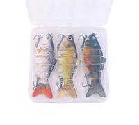 Pesca engaños múltiples Conjuntos Kits de Pesca Lenta hundimiento Realista Swimbait biónico para Agua Dulce calabozos de Agua Salada Trouta de bajo