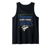 Pesca Estilo de Vida Pescador para la Vida Pesca Identidad para Siempre Camiseta sin Mangas