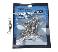 Pesca giratoria de acero inoxidable resistente para pesca de bagre Mako y atún con sistema de conexión dual para anillo (1)