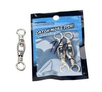 Pesca giratoria de acero inoxidable resistente para pesca de bagre Mako y atún con sistema de conexión dual para anillo (7/0)