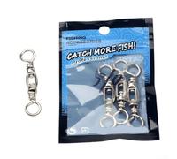 Pesca giratoria de acero inoxidable resistente para pesca de bagre Mako y atún con sistema de conexión dual para anillo (5/0)