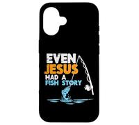 Pesca Incluso Jesús Tenía Historia De Peces Cristianos Hombres Mujeres Niños Carcasa para iPhone 16