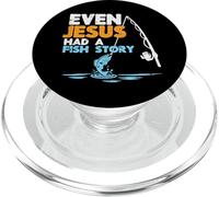 Pesca Incluso Jesús Tenía Historia De Peces Cristianos Hombres Mujeres Niños PopSockets PopGrip para MagSafe