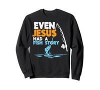 Pesca Incluso Jesús Tenía Historia De Peces Cristianos Hombres Mujeres Niños Sudadera