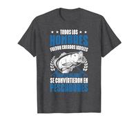 Pesca Mejores Se Convirtieron En Pescadores Pescador Camiseta, Hombre, Jaspeado Oscuro, 5XL