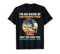 Pesca Pescado Contar Historias Divertido Pescador Chiste Mujeres Hombres Niños Camiseta