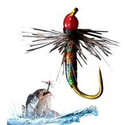 Pesca señuelos, Reflective Swimbait with Hook, Small Crank Fly Swimbair for Freshwater Bluegill Trout Bass Perch Lake River Stream Shallow