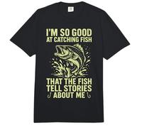 Pesca, Soy Tan Bueno en la Captura de Peces, Pescador, Pescador Comfort Colors Adult Heavyweight T-Shirt