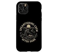 Pesca submarina después del anochecer | Diseño Vintage de Buceo con Grabado en Madera Carcasa para iPhone 11 Pro