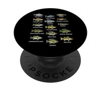 Pesca Tipos de Especies de Peces de Agua Dulce Biología PopSockets PopGrip Adhesivo
