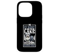 Pesca y Bearded Collie Carcasa para iPhone 14 Pro