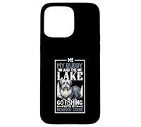 Pesca y Bearded Collie Carcasa para iPhone 15 Pro MAX