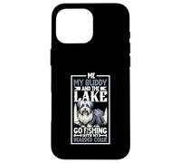 Pesca y Bearded Collie Carcasa para iPhone 16 Pro MAX