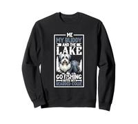 Pesca y Bearded Collie Sudadera