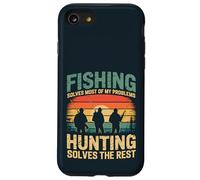 Pesca Y Caza Resuelve Mis Problemas Divertido Al Aire Libre Carcasa para iPhone SE (2020) / 7 / 8