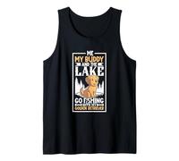Pesca y Golden Retriever Camiseta sin Mangas