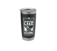 Pesca y Irish Wolfhound Vaso térmico de acero inoxidable de doble pared