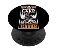 Pesca y Manchester Terrier PopSockets PopGrip Adhesivo