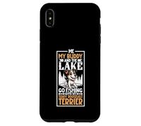 Pesca y Teddy Roosevelt Terrier Carcasa para iPhone XS MAX