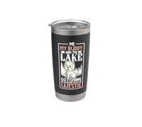 Pesca y West Highland Terrier Vaso térmico de acero inoxidable de doble pared