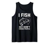 Pescado así Que no estrangulo a la Gente Pesca Divertida Diciendo Pescadores Camiseta sin Mangas