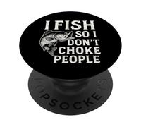 Pescado así Que no estrangulo a la Gente Pesca Divertida Diciendo Pescadores PopSockets PopGrip Adhesivo