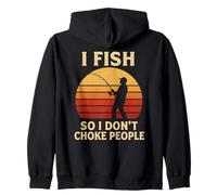 Pescado así Que no estrangulo a la Gente Pesca Divertida Diciendo Pescadores Sudadera con Capucha