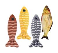 Pescado De Para Gatos Y - 4 Piezas Compañía de Mascotas - De Forma De Pesca Contra El Aburrimiento Para Gatos | Pequeños RecursosY Razas De Gatos Sala Dormitorio Patio trasero